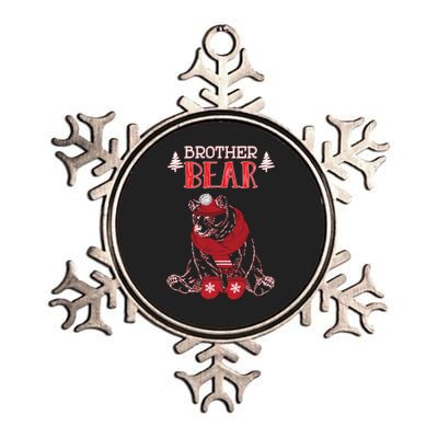 Brother Bear Christmas Santa Family Matching Pajamas Metallic Star Ornament