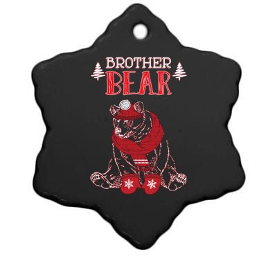 Brother Bear Christmas Santa Family Matching Pajamas Ceramic Star Ornament