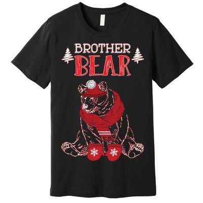 Brother Bear Christmas Santa Family Matching Pajamas Premium T-Shirt