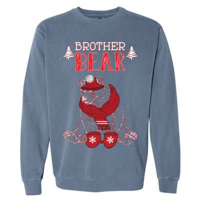 Brother Bear Christmas Santa Family Matching Pajamas Garment-Dyed Sweatshirt