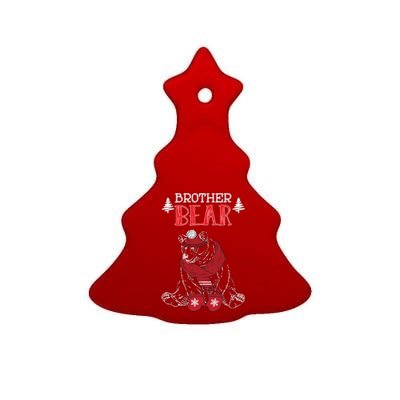 Brother Bear Christmas Santa Family Matching Pajamas Ceramic Tree Ornament