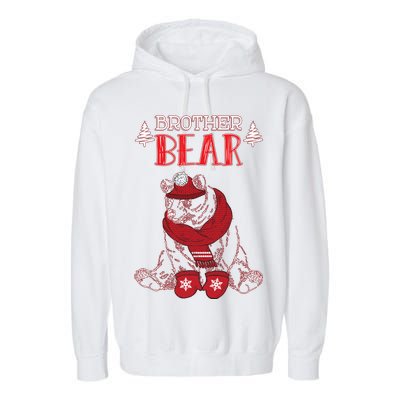 Brother Bear Christmas Santa Family Matching Pajamas Garment-Dyed Fleece Hoodie