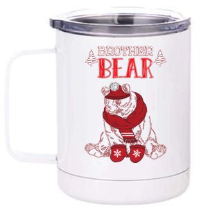 Brother Bear Christmas Santa Family Matching Pajamas 12 oz Stainless Steel Tumbler Cup