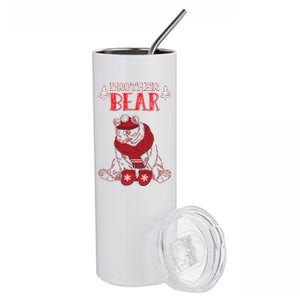 Brother Bear Christmas Santa Family Matching Pajamas Stainless Steel Tumbler