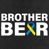 Brother Bear Down Syndrome Awareness 7 Panel Mesh Trucker Snapback Hat
