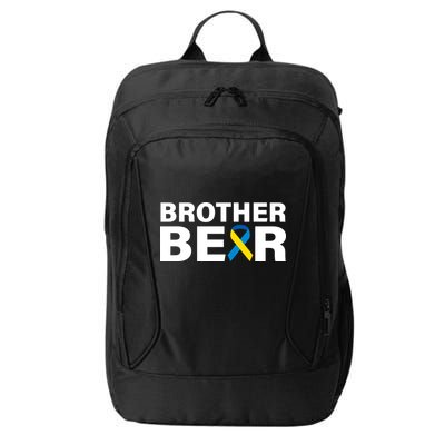 Brother Bear Down Syndrome Awareness City Backpack