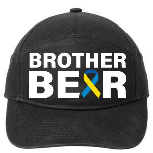 Brother Bear Down Syndrome Awareness 7-Panel Snapback Hat