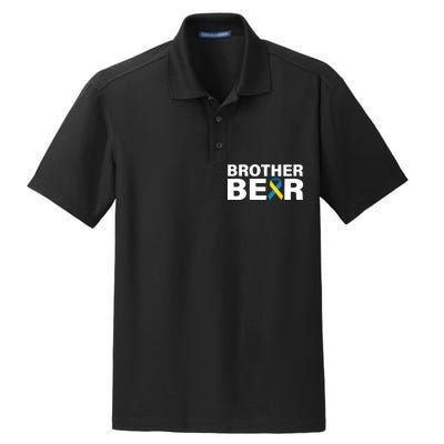 Brother Bear Down Syndrome Awareness Dry Zone Grid Polo