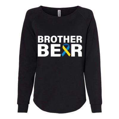 Brother Bear Down Syndrome Awareness Womens California Wash Sweatshirt