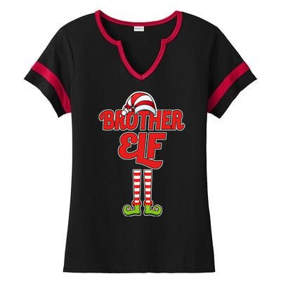 Brother Elf Christmas Ladies Halftime Notch Neck Tee