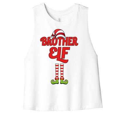 Brother Elf Christmas Women's Racerback Cropped Tank