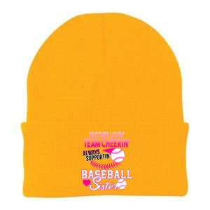 Brother Lovin Team Cheerin Baseball Sister Knit Cap Winter Beanie