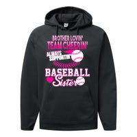 Brother Lovin Team Cheerin Baseball Sister Performance Fleece Hoodie