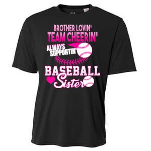 Brother Lovin Team Cheerin Baseball Sister Cooling Performance Crew T-Shirt