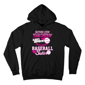 Brother Lovin Team Cheerin Baseball Sister Hoodie