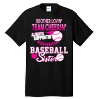 Brother Lovin Team Cheerin Baseball Sister Tall T-Shirt