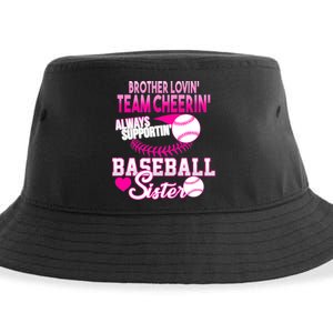 Brother Lovin Team Cheerin Baseball Sister Sustainable Bucket Hat