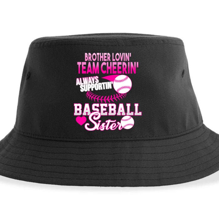 Brother Lovin Team Cheerin Baseball Sister Sustainable Bucket Hat