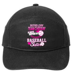 Brother Lovin Team Cheerin Baseball Sister 7-Panel Snapback Hat