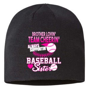 Brother Lovin Team Cheerin Baseball Sister Sustainable Beanie