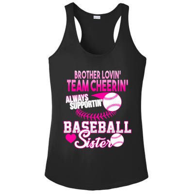 Brother Lovin Team Cheerin Baseball Sister Ladies PosiCharge Competitor Racerback Tank