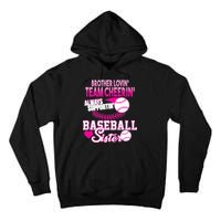 Brother Lovin Team Cheerin Baseball Sister Tall Hoodie