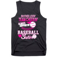 Brother Lovin Team Cheerin Baseball Sister Tank Top