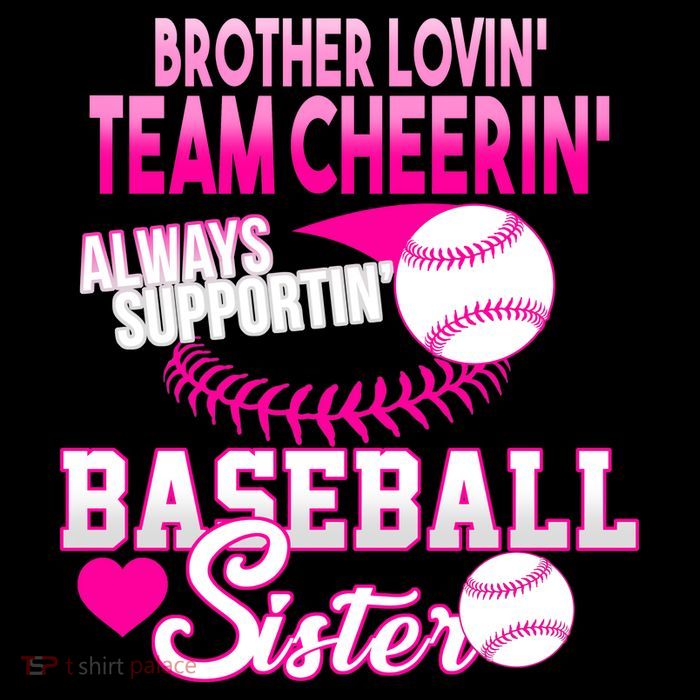 Brother Lovin Team Cheerin Baseball Sister Womens T-Shirt