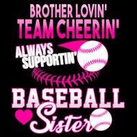 Brother Lovin Team Cheerin Baseball Sister Kids Hoodie