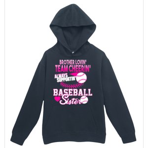 Brother Lovin Team Cheerin Baseball Sister Urban Pullover Hoodie