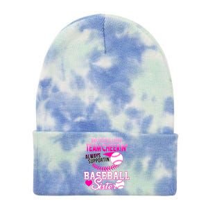 Brother Lovin Team Cheerin Baseball Sister Tie Dye 12in Knit Beanie