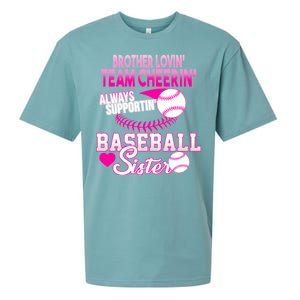 Brother Lovin Team Cheerin Baseball Sister Sueded Cloud Jersey T-Shirt