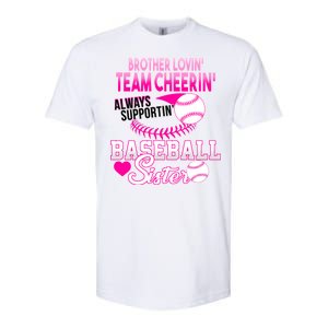 Brother Lovin Team Cheerin Baseball Sister Softstyle CVC T-Shirt