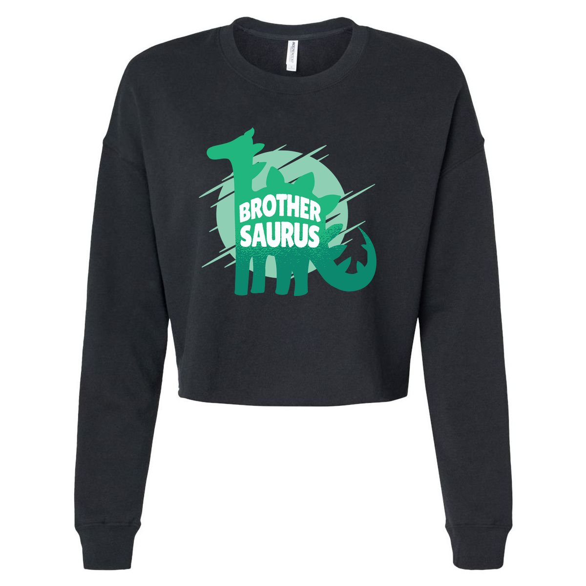 Brother Saurus Cropped Pullover Crew