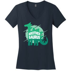 Brother Saurus Women's V-Neck T-Shirt