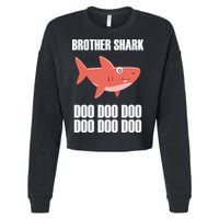 Brother Shark Doo Cropped Pullover Crew