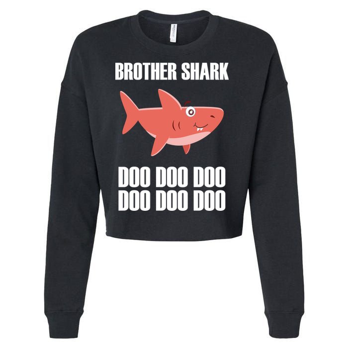 Brother Shark Doo Cropped Pullover Crew