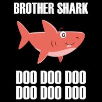 Brother Shark Doo Cropped Pullover Crew