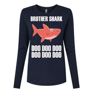 Brother Shark Doo Womens Cotton Relaxed Long Sleeve T-Shirt