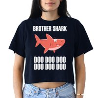 Brother Shark Doo Women's Crop Top Tee