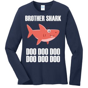 Brother Shark Doo Ladies Long Sleeve Shirt