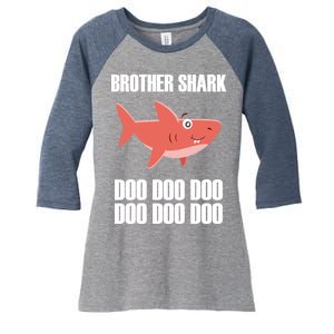 Brother Shark Doo Women's Tri-Blend 3/4-Sleeve Raglan Shirt