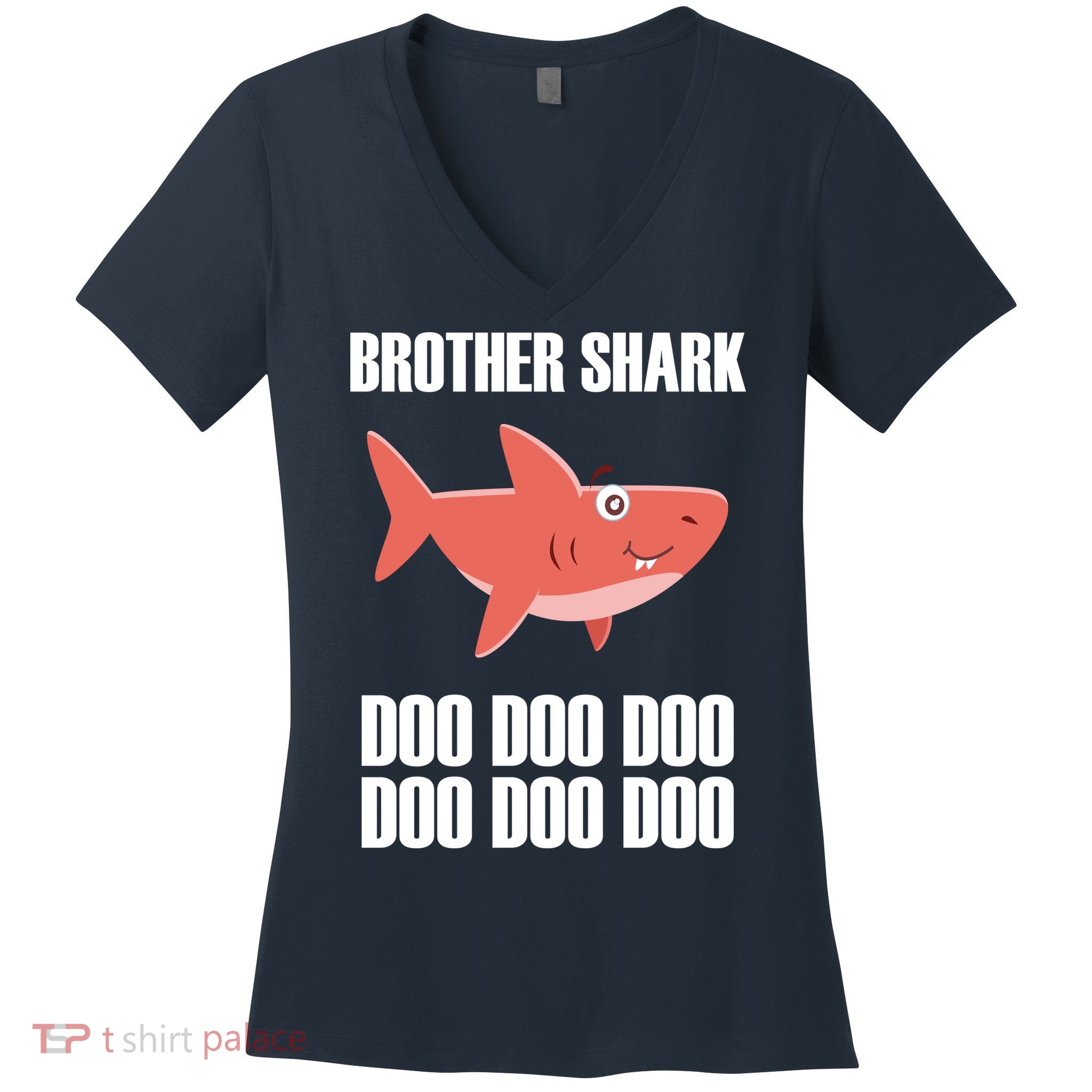 Brother Shark Doo Women's V-Neck T-Shirt