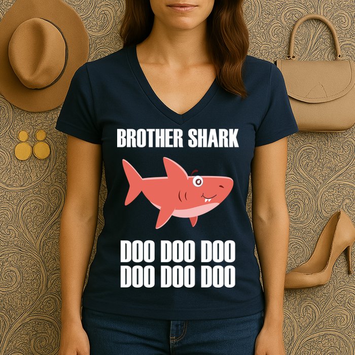 Brother Shark Doo Women's V-Neck T-Shirt