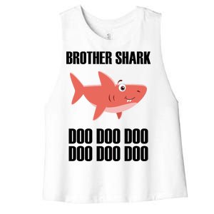 Brother Shark Doo Women's Racerback Cropped Tank