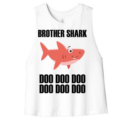 Brother Shark Doo Women's Racerback Cropped Tank