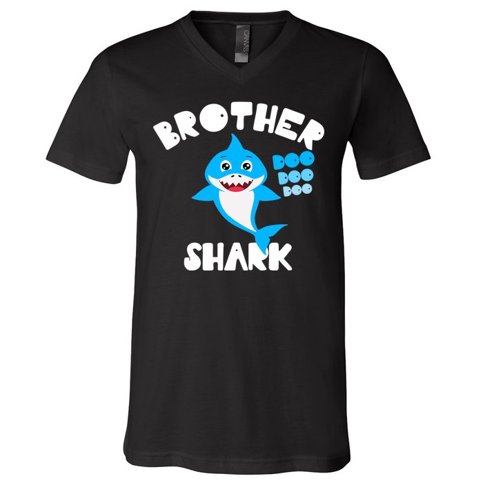 Brother Shark Doo Dpp Dpp Funny V-Neck T-Shirt