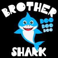 Brother Shark Doo Dpp Dpp Funny 7-Panel Snapback Hat