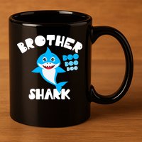 Brother Shark Doo Dpp Dpp Funny 11oz C Handle Ceramic Mug
