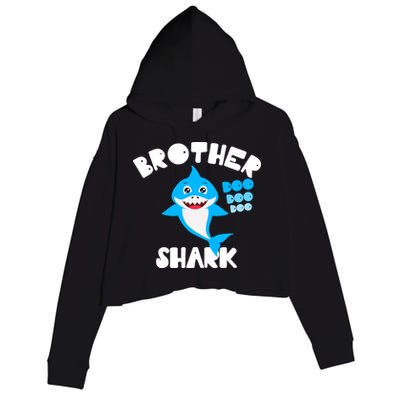 Brother Shark Doo Dpp Dpp Funny Crop Fleece Hoodie